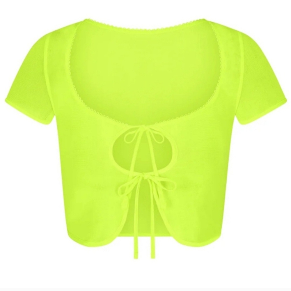 SKIMS NWT Summer Mesh Super Cropped Top